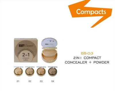 Beauty Berry 2 IN 1COMPACT WITH CONCEALER Compact(SKIN, 25 g)