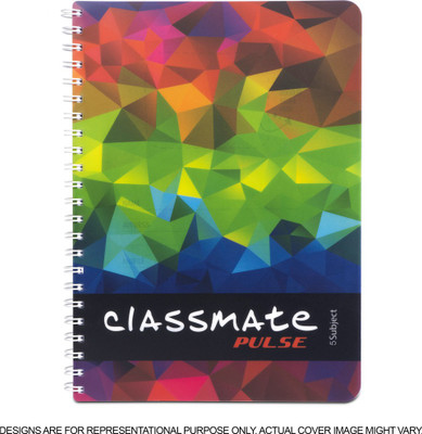 Classmate Pulse A4 Notebook Single Line 250 Pages(Multicolor)