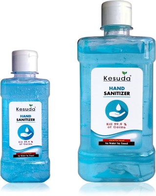 KESUDA 250ml hand sanitizer GEL with Flipflop cap and 500ml hand sanitizer GEL with flipflop cap(250ml+500ml) Hand Sanitizer Bottle(2 x 375 ml)