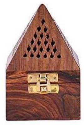Smarts collection Wooden dhoop batti Stand Incense Holder for puja aarti Wooden Incense Holder (Brown) Wooden Incense Holder(Brown)