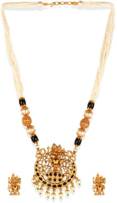 STYYLO FASHION Alloy Gold-plated Black Jewellery Set(Pack of 1)