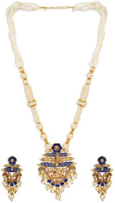 STYYLO FASHION Alloy Gold-plated Blue Jewellery Set(Pack of 1)