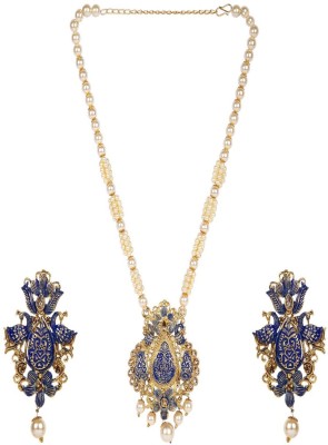 STYYLO FASHION Alloy Gold-plated Blue Jewellery Set(Pack of 1)