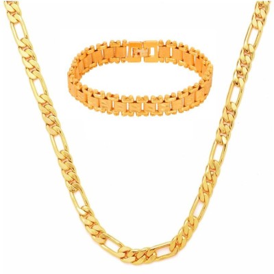 Jewar Mandi Brass Gold-plated Gold Jewellery Set(Pack of 1)
