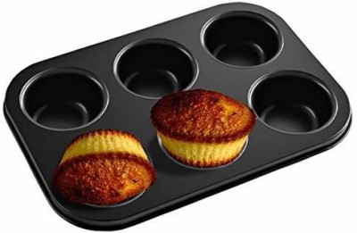 infinitydeal Aluminium Cupcake/Muffin Mould 6(Pack of 1)