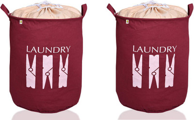 YELLOW WEAVES 50 L Multicolor Laundry Bag(Polyester)