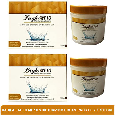 LAGLO MF 10 MOISTURIZING CREAM - pack of 2 x 100 gm(200 g)