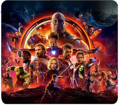ADITI Designs Avengers theme Mousepad(Multicolor)