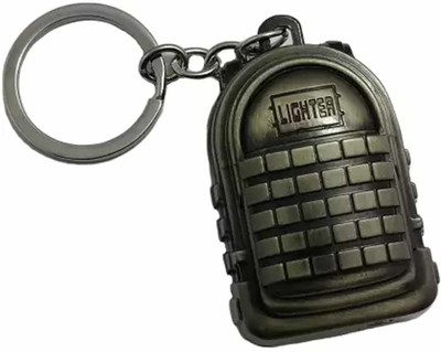 Ala Flame Refillable PUBG Level 3 BAG Shaped Lighter with Key Ring Cigarette Pocket -Pocket Lighter Pocket Lighter(Black)