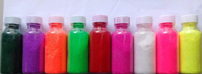 CAPTAIN Pack of 9 Rangoli Powder(Multicolor)