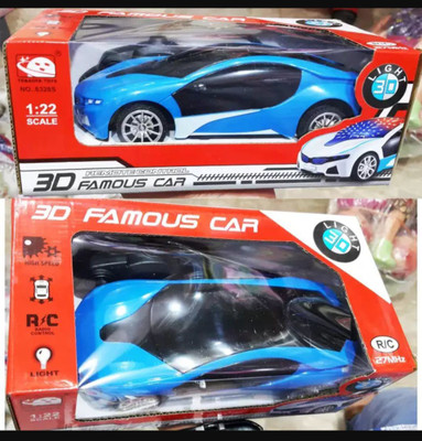 b.h.fashion 3d light remote control car(Blue)