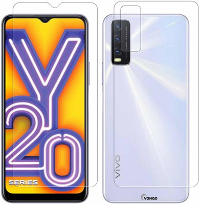 FIRST IMPRESSION Front and Back Tempered Glass for Vivo Y20(Pack of 2)