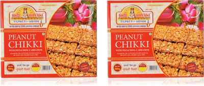 Shree Shyam Til Patti Udyog Peanut Chikki, 500 grams (Pack of 2) Box(2 x 0.5 kg)