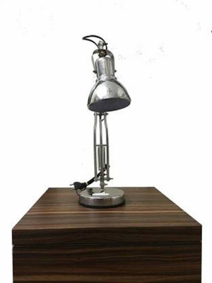 Ochrestars Ochresttar Vintage Doctor Adjustable Table Study lamp with Bajaj Led Study Lamp Study Lamp(13 cm, Silver)