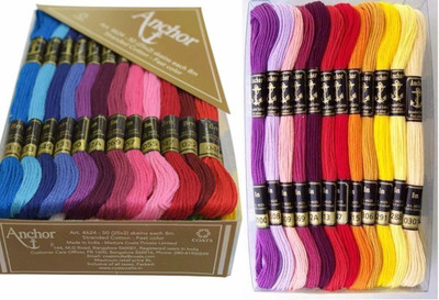 ANCHOR MULTICOLOR Thread(8 m Pack of100)