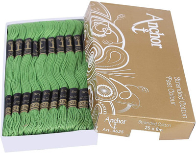 ANCHOR Light green Thread(8 m Pack of25)