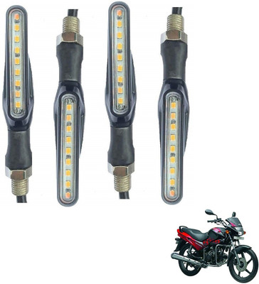 AuTO ADDiCT Front, Rear, Side LED Indicator Light for Hero Glamour(Yellow)