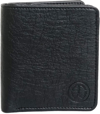 Izcorp Men Black Artificial Leather Wallet(6 Card Slots)
