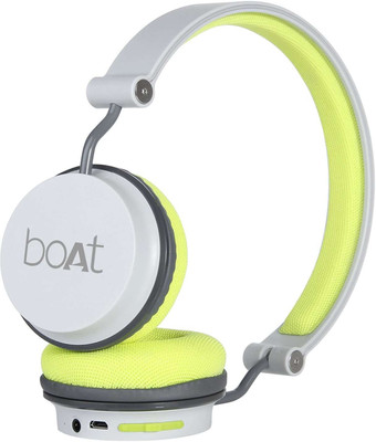 boAt Rockerz 400 Bluetooth HeadsetGreen Grey On the Ear