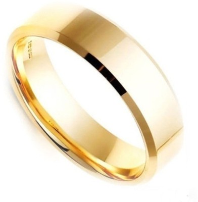 Heer Collection Gold Band Matty Stainless Steel Ring for Men/Women/Boy/Girl Stainless Steel Ring