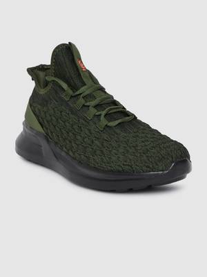 Hrx olive green shoes discount