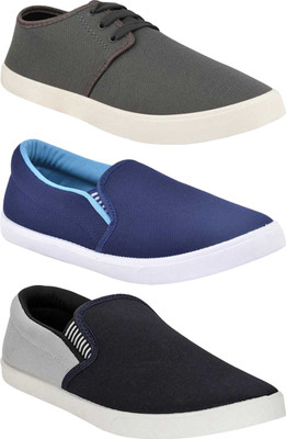 BRUTON Combo Pack of 3 Casual Sneakers With Sneakers For Men(Multicolor , 10)