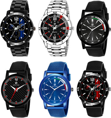 Hector HC06-08-10-11-102-104 New Stylish Attractive Designer Combo Set of 6 Analog Watch  - For Men