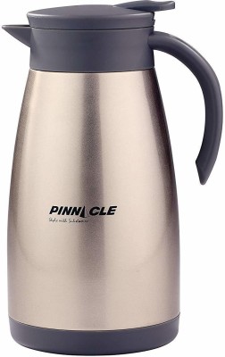 Pinnacle Thermo by Pinnacle Papillion Carafe 2000 ml, Hot / Cold for 24 Hours, Storage like Tea, Coffee etc. 2000 ml Flask(Pack of 1, Gold, Steel)