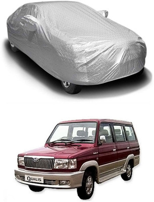 Oshotto Car Cover For Toyota Qualis (With Mirror Pockets)(Silver)