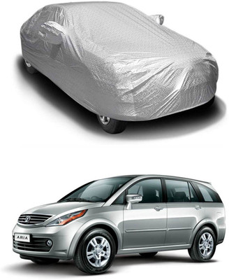 Oshotto Car Cover For Tata Aria (With Mirror Pockets)(Silver)