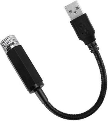 Wanzhow Auto Roof Star Projector Lights, USB Portable Adjustable Flexible Interior Car Night Lamp Decorations with Micro USB OTG Romantic Atmosphere fit Car, Bedroom, Party and More Car Fancy Lights(Black)