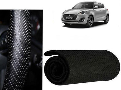arneja trading company Hand Stiched Steering Cover For Maruti New Swift(Black, Leatherite)