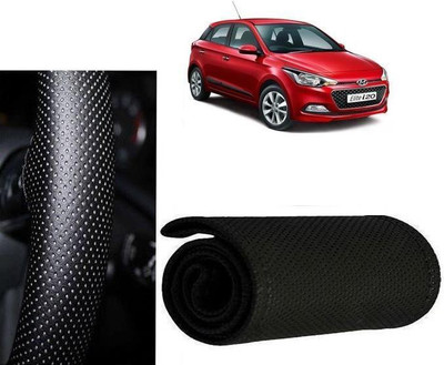arneja trading company Hand Stiched Steering Cover For Hyundai Elite i20(Black, Leatherite)