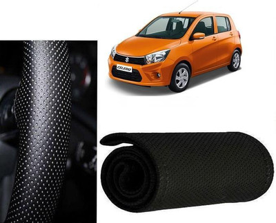 arneja trading company Hand Stiched Steering Cover For Maruti Celerio(Black, Leatherite)
