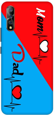 Bluvver Back Cover for Vivo S1/Vivo 1907 Printed Love Mom Dad Back Cover(Multicolor, Waterproof, Pack of: 1)