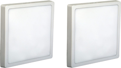 D'Mak 30Watt White Led Panel Light Square Shape Surface Light (Pack of 2) Recessed Ceiling Light Ceiling Lamp(White)