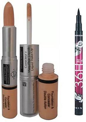 ads Foundation And Concealer with Sketch Pen Eyeliner (2 Items in the set)(2 Items in the set)