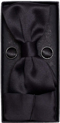 AXLON Satin Tie & Cufflink(Black)