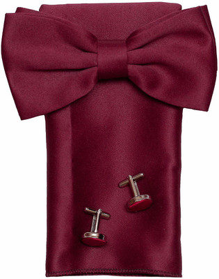AXLON Satin Tie & Cufflink(Maroon)