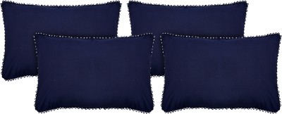 KUBER INDUSTRIES Plain Pillows Cover(Pack of 4, 43 cm*61 cm, Blue)