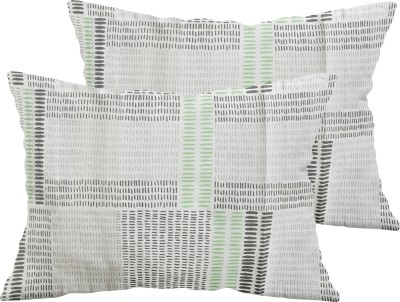 SPANGLE Printed Pillows Cover(72 cm*46 cm, Green, White)