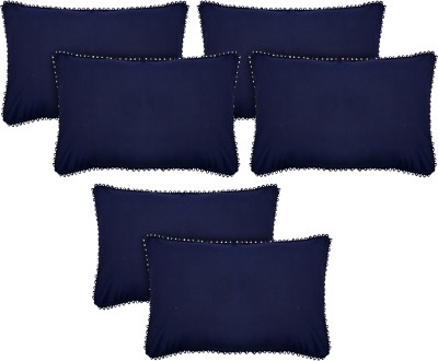 KUBER INDUSTRIES Plain Pillows Cover(Pack of 6, 43 cm*61 cm, Blue)