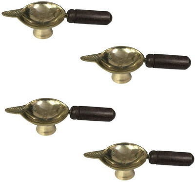Utkarsh Brass (Pack of 4) Table Diya(Height: 1.18 inch)