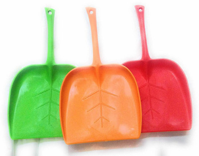 Red Crush Multicolored Dust pan with Extra Long Handle Export Quality (3) Plastic Dustpan(Multicolor)