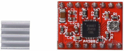 Cam cart A4988 Stepper Motor Driver Controller Ramps 1.4 Compatible Stepstick Motor Driver Module with Heat Sink for 3D Printer Green Electronic Components Electronic Hobby Kit
