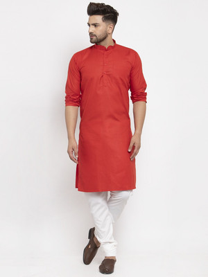 SAIFOO Men Kurta Pyjama Set