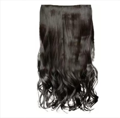 SAMYAK Unique Style Clip-in Jet Black Wavy/Curly Hair Extension