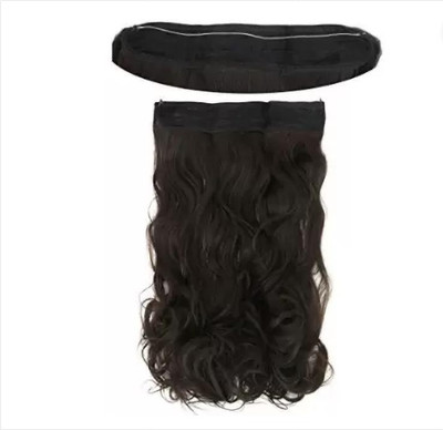 SAMYAK Fascinating Style Clip-in Black Wavy/Curly Hair Extension