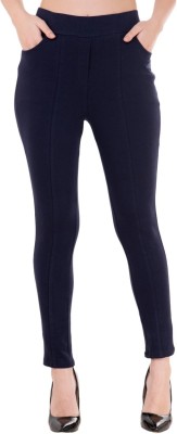 Priya Point Blue Jegging(Solid)