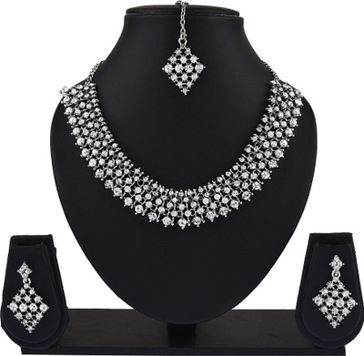 Padmavati Alloy Silver Silver Jewellery Set(Pack of 1)